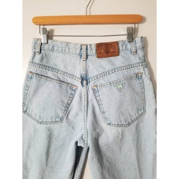 Vintage 80s 90s Guess Jeans, High Waist, Relaxed Fit, Tapered Unisex 30 x 31 - Picture 5 of 10